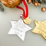 I Believe Personalised Bauble