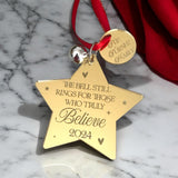 I Believe Personalised Tree Decoration