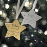 Class Gifts, School Bauble Package, Children's Personalised Christmas Star