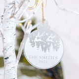 Frosted Acrylic Luxury Christmas Bauble