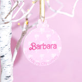 Barbie Inspired Christmas Bauble