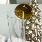 Gold Mirror Engraved Personalised Luxury Christmas Party Drinks