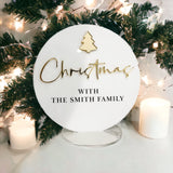 Personalised Family Christmas Table Centrepiece