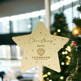 Custom Text Christmas Tree Star Topper