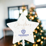 Custom Text Christmas Tree Star Topper