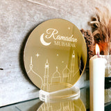 Ramadan Mubarak Luxury Gold Mirror Decoration