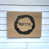 Wood Business Branded Shop Sign