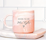 Bride To Be Personalised Marble Mug