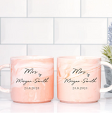 Personalised Set Of Mugs Wedding Gift