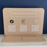 Business QR Code & Card Holder Counter Display