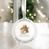 Customised Business Logo Baubles 