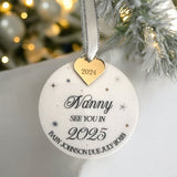 Nanny To Be Personalised Christmas Bauble