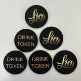 Business Logo Complimentary Drinks Tokens