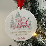 Siblings 1st Christmas Keepsake Gift As A Big Brother or Sister