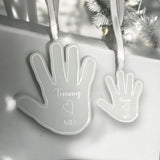 Kid's Traced Hands Personalised Christmas Tree Decoration