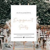 Engagement Party Personalised Welcome Sign