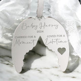 Angel Wings Personalised Baby Loss Keepsake