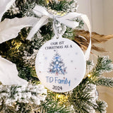 our 1st Christmas As A T1D Family Charity Bauble