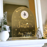 Children's Personalised Christmas Countdown Sign