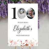 Personalised Photo 100th Birthday Party Décor