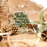 Corporate Thank You Team Christmas Decoration