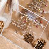 Engraved Acrylic Christmas Business Plaques