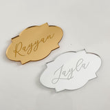 Eid Mirror Engraved Name Place Settings