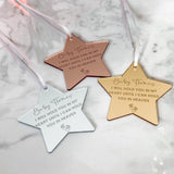 Baby Remembrance Keepsake Christmas Star