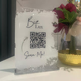 QR Social Media and Business Mirror Sign