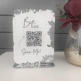 QR Social Media and Business Mirror Sign