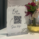 QR Social Media and Business Mirror Sign