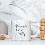 Daddy Personalised Marble Mug