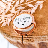 Personalised Bride To Be Compact Mirror