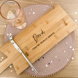 Cheese Pun Men's Engraved Cheese Board