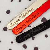 Valentine's Engraved Cake Sticks