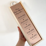 Mum Personalised Wine Bottle Box