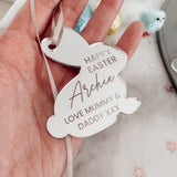 Personalised Happy Easter Rabbit Charms