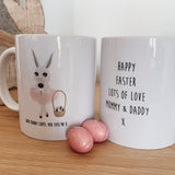 Personalised Girl's Easter Bunny Mug