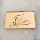 Eid Mubarak Mirror Cake Charm, Cupcake Topper