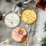 Family Engraved Christmas Bauble