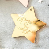 Baby's Personalised Christmas Bauble