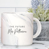 Personalised 'Bride To Be' Grey Marble Mug