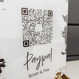 Scan and Pay Business Sign for Paypal, Venmo or Cash App