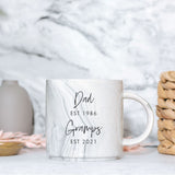 Luxury Grandad Personalised Marble Mug