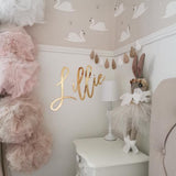 Mirror Acrylic Personalised Children's Bedroom Sign