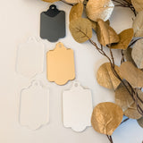 Mirror Acrylic Hanging Luggage Tags